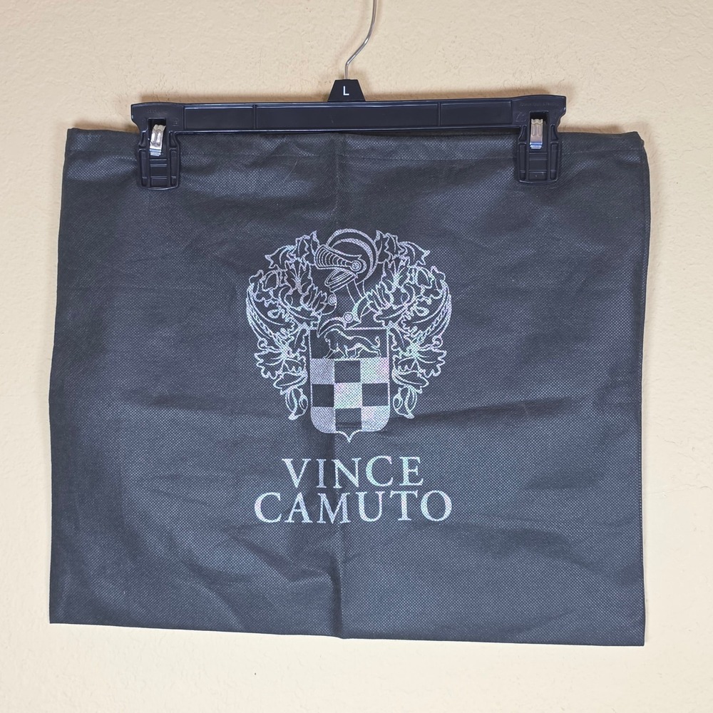 Vince Camuto Black Drawstring travel Dust Bag Shoe Storage Pouch 16x14